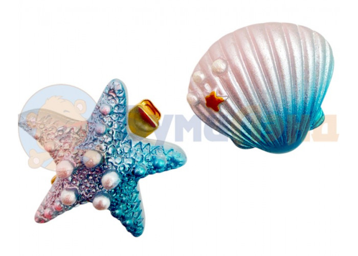 Заколки Морская серия, 10 пар, в ассортименте